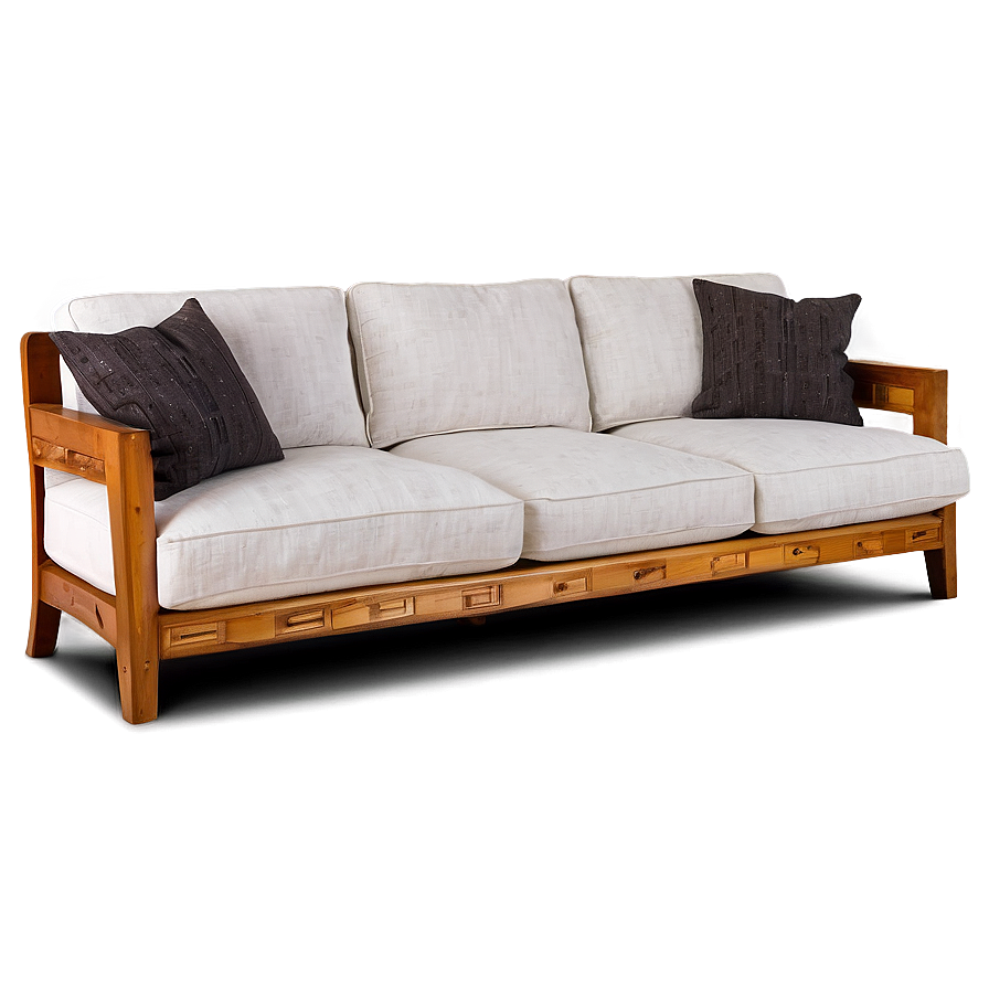 Sofa With Wooden Legs Png Imc