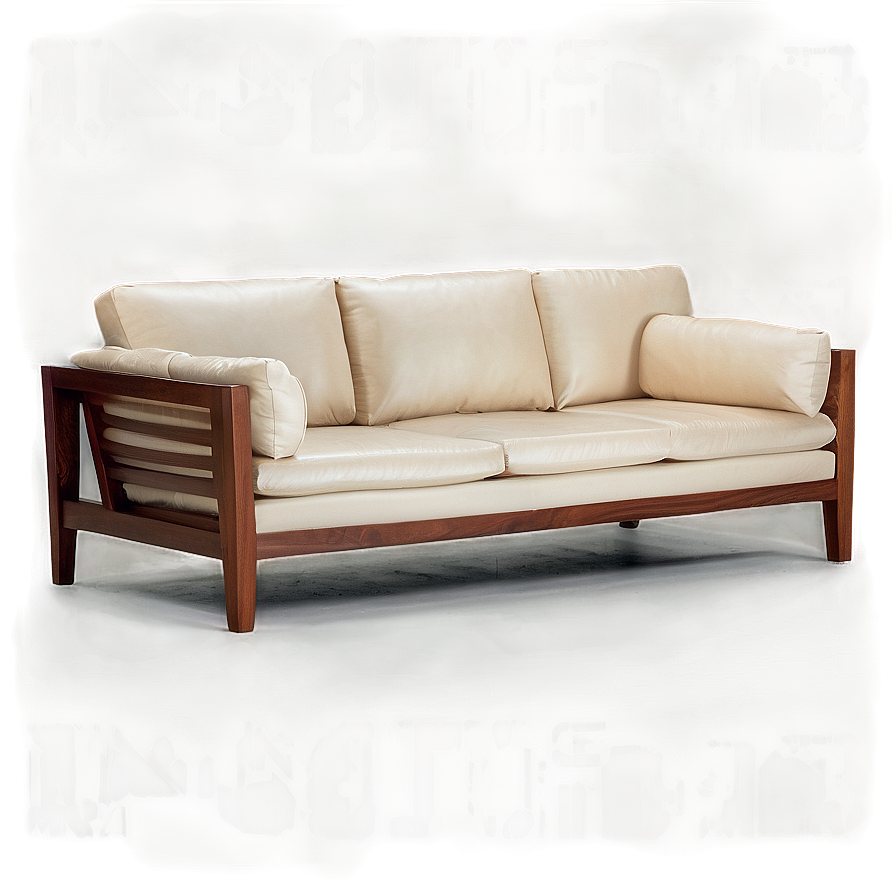 Sofa With Wooden Legs Png Txr64