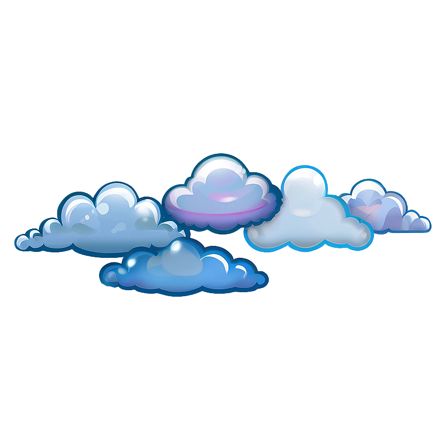 Soft Blue Clouds Png 06202024