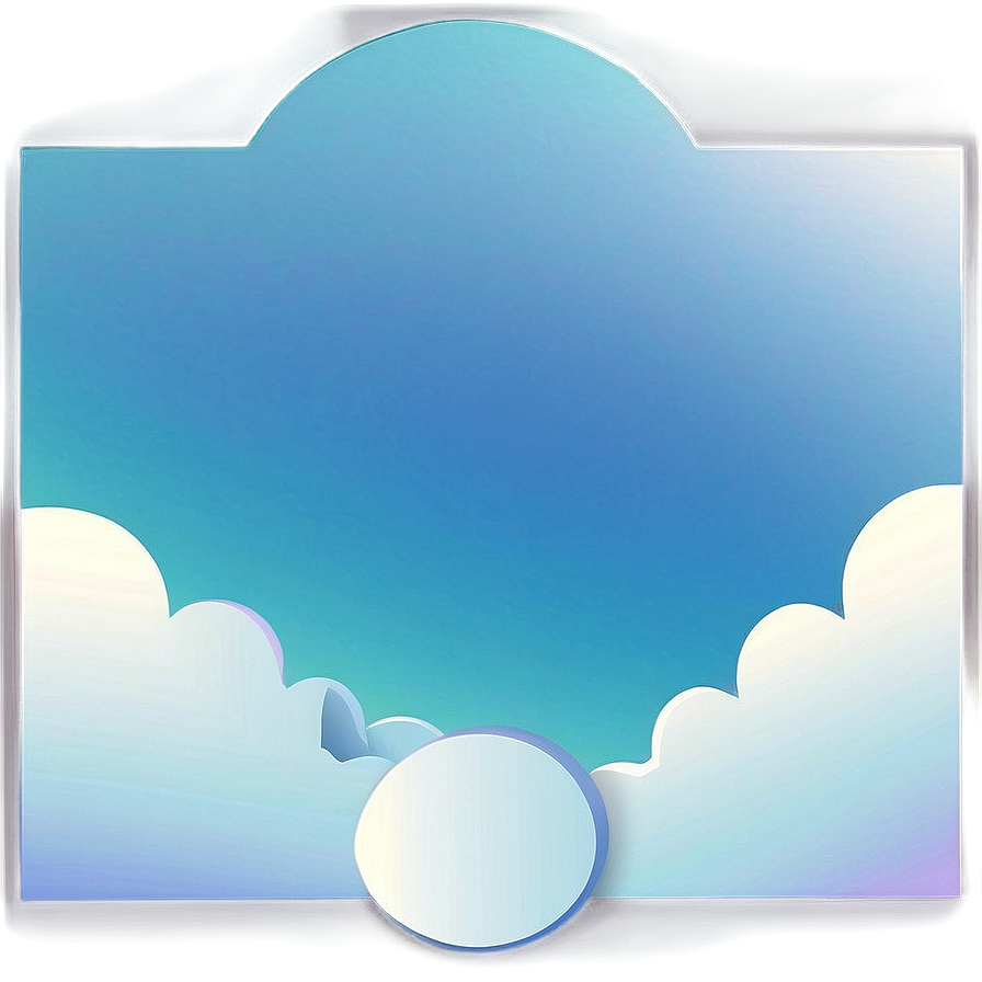 Soft Blue Gradient Clouds Png Rfp