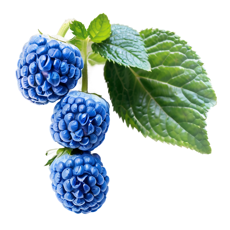 Soft Blue Raspberry Png 43