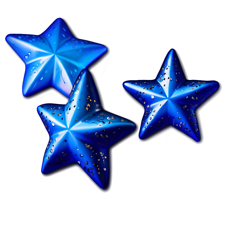 Soft Blue Stars Png Crv