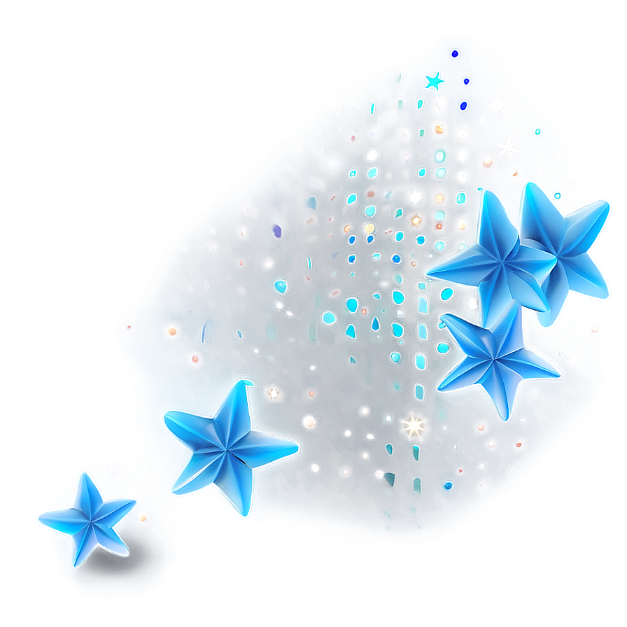 Soft Blue Stars Png Xty49