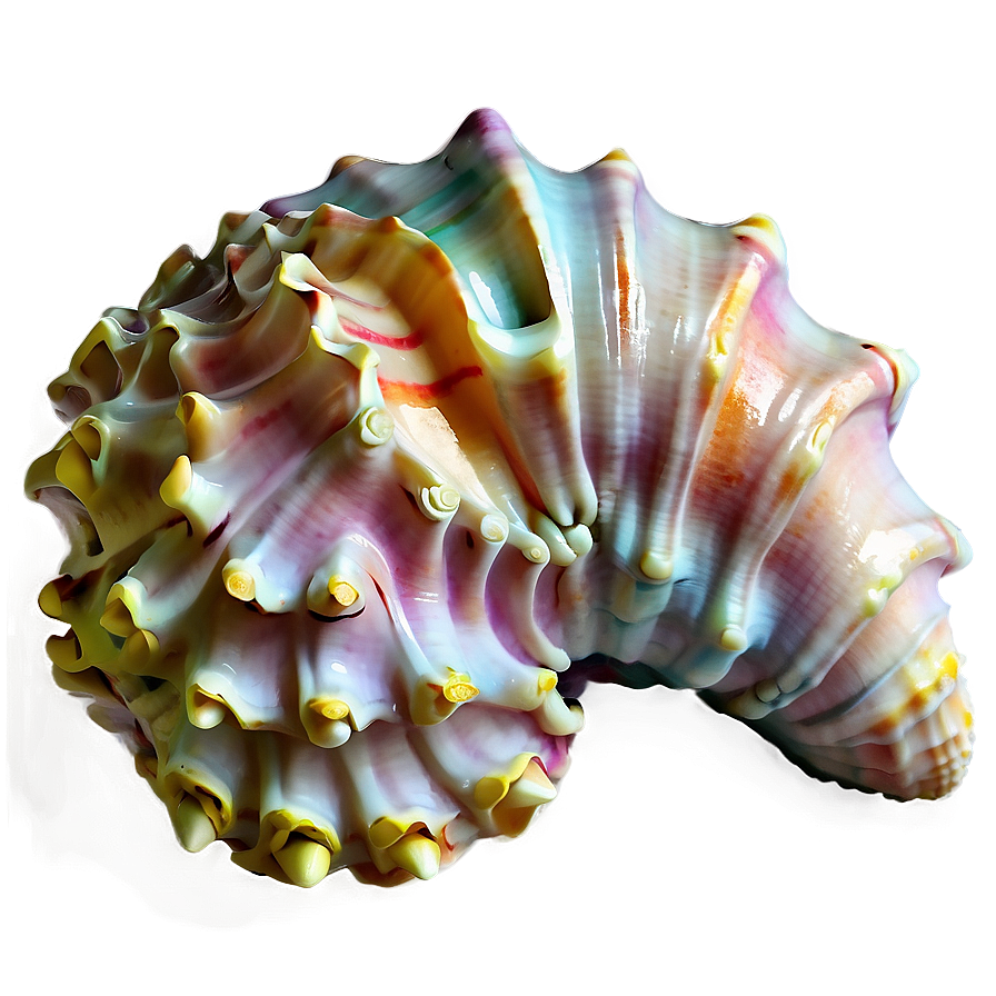 Soft Colored Conch Shell Png 06132024