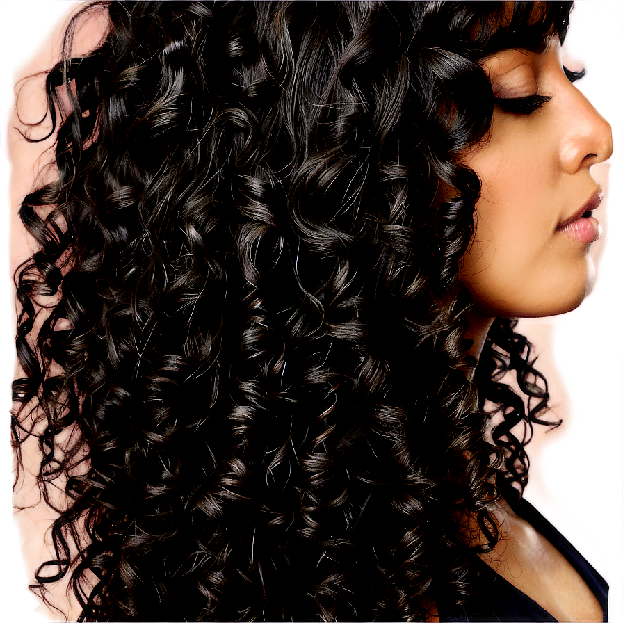 Soft Curly Hair Texture Png 05242024