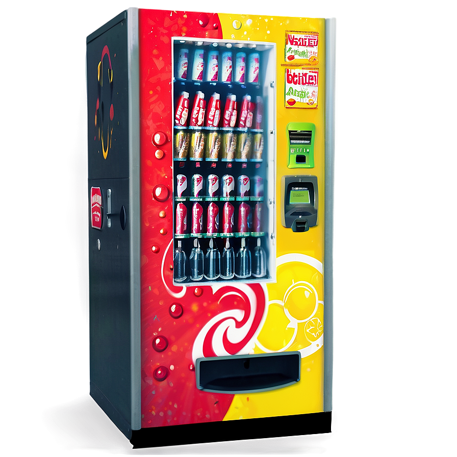 Soft Drink Vending Machine Png 06262024