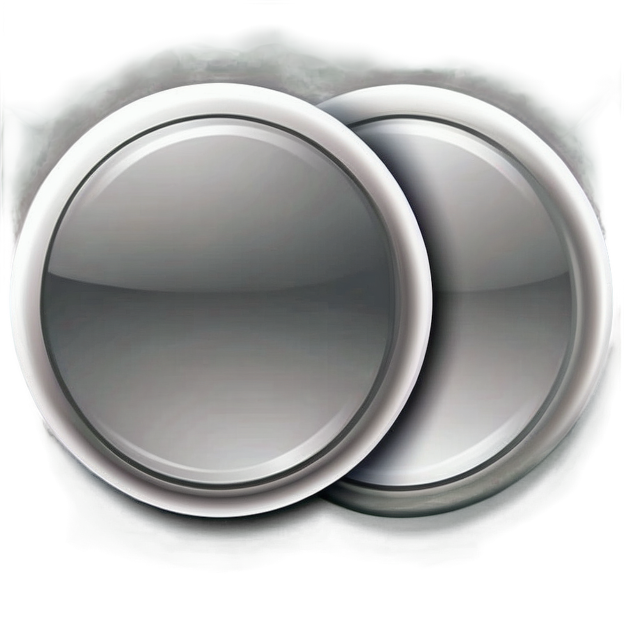 Soft Edge White Button Png 50