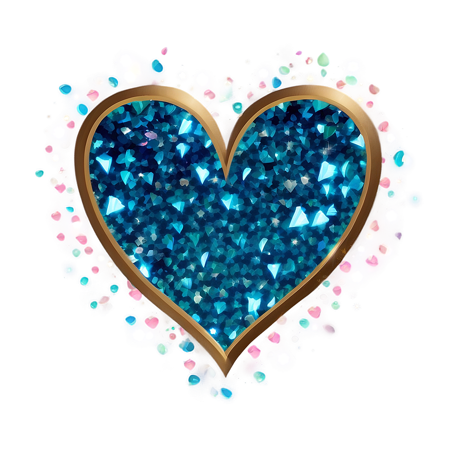 Soft Glitter Heart Png 06272024