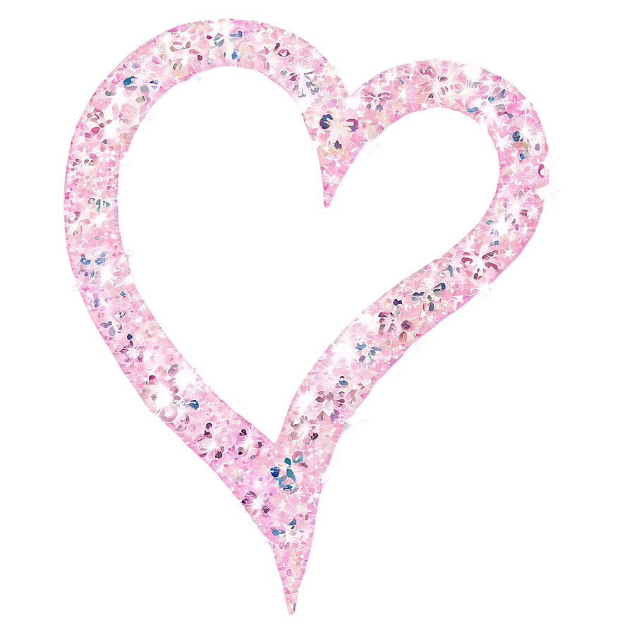 Soft Glitter Heart Png 06272024