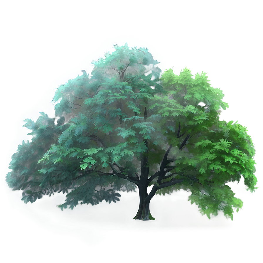 Soft Misty Forest Png Kfk