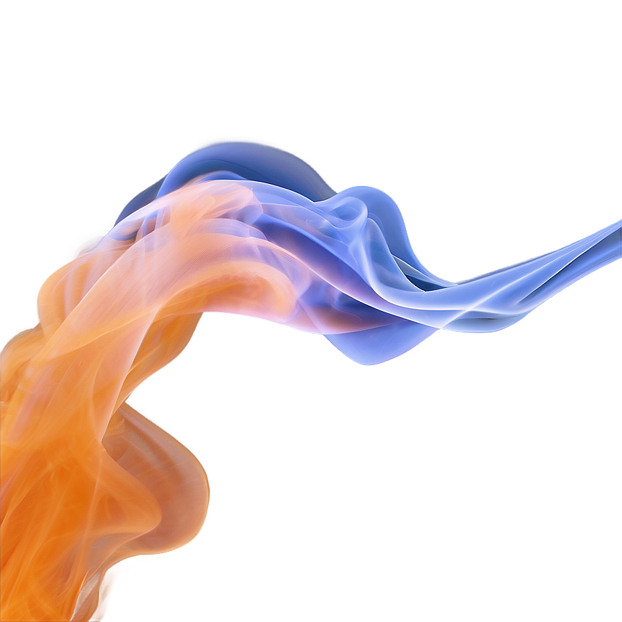 Soft Orange Smoke Background Png 38