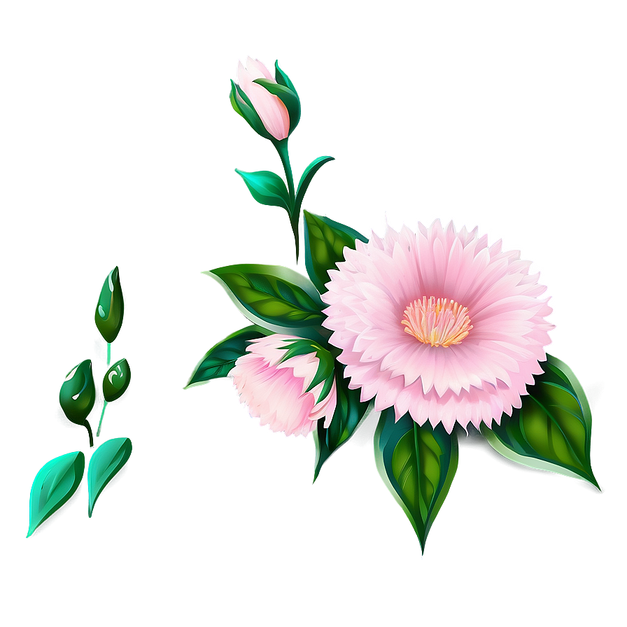 Soft Pink Flowers Png Eyi38