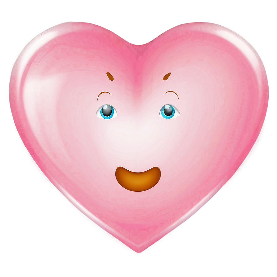 Soft Pink Heart Emoji Png 06262024