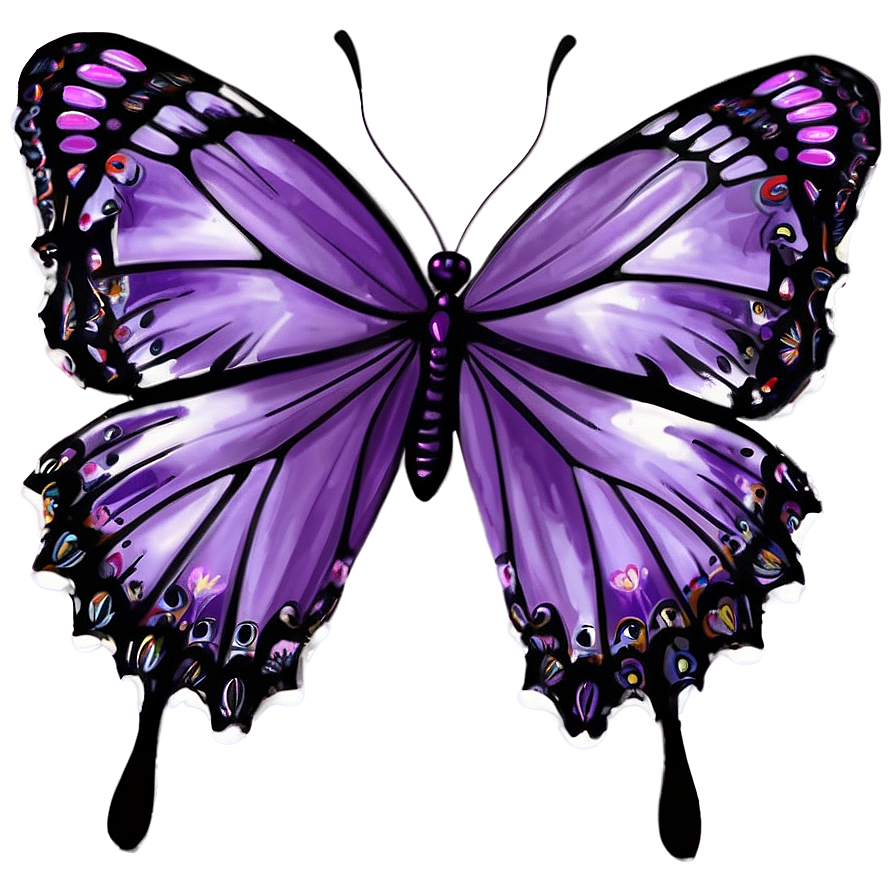 Soft Purple Butterfly Png 05232024
