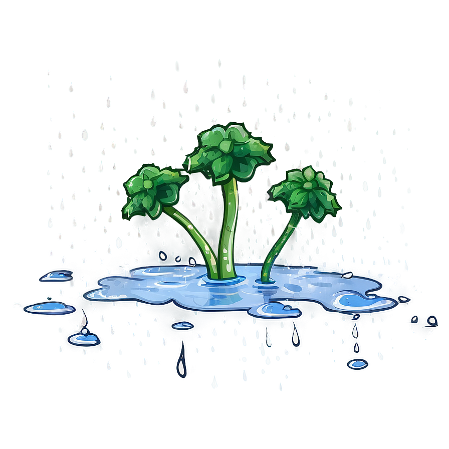 Soft Rainwater Effect Png 74