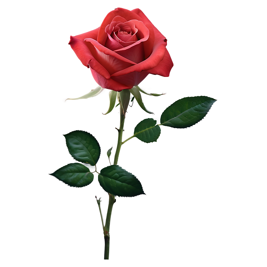 Soft Red Rose Png 98