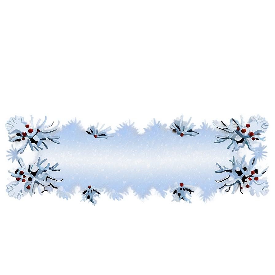 Soft Snow Border Png Jds55