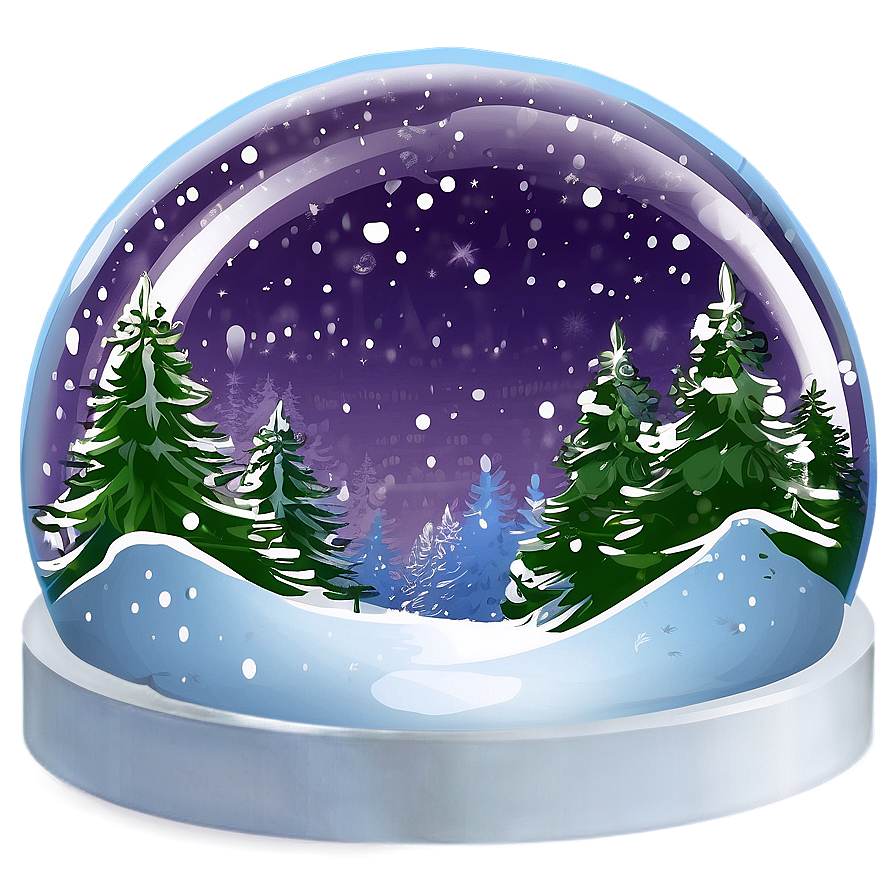 Soft Snow Globe Png 06252024