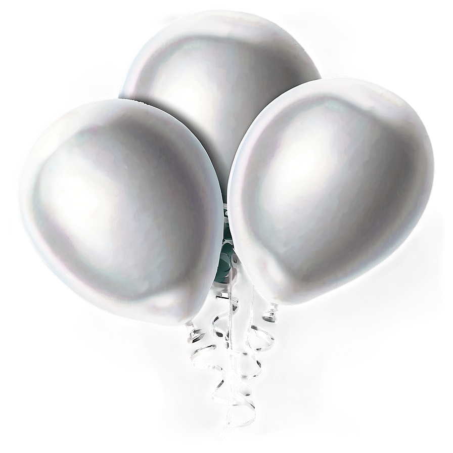 Soft White Balloons Png 06122024