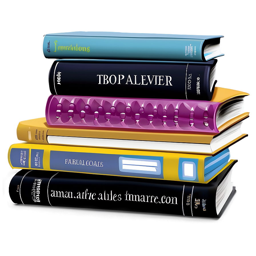 Softcover Book Pile Png 06132024