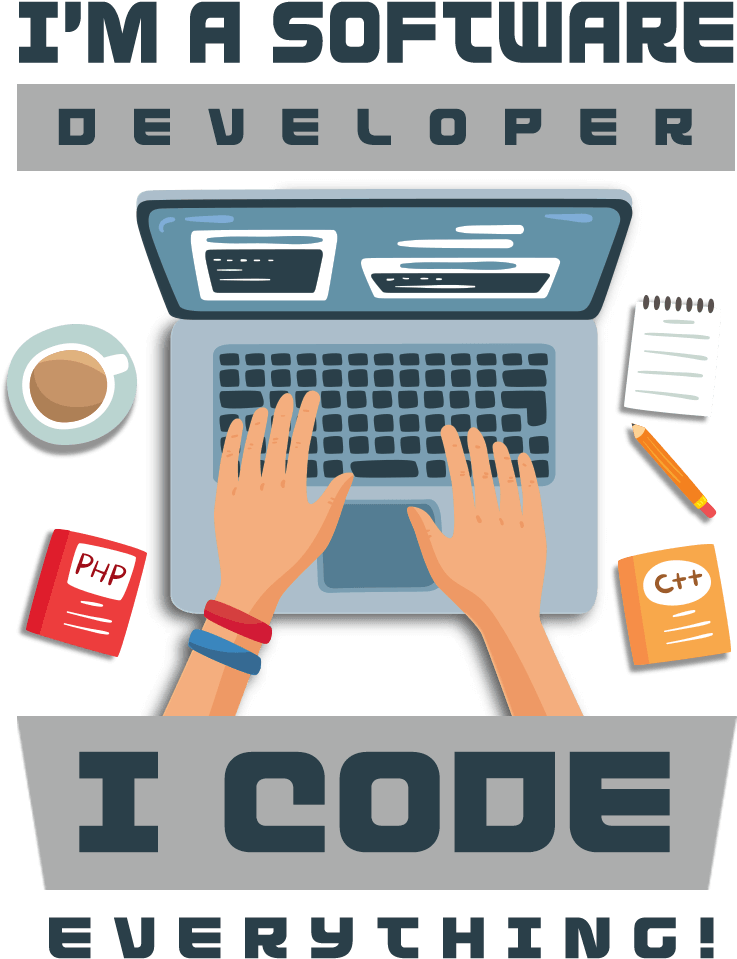 Software Developer Coding Illustration