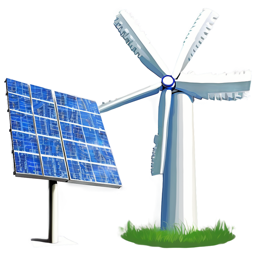 Solar And Windmill Hybrid Png 05242024