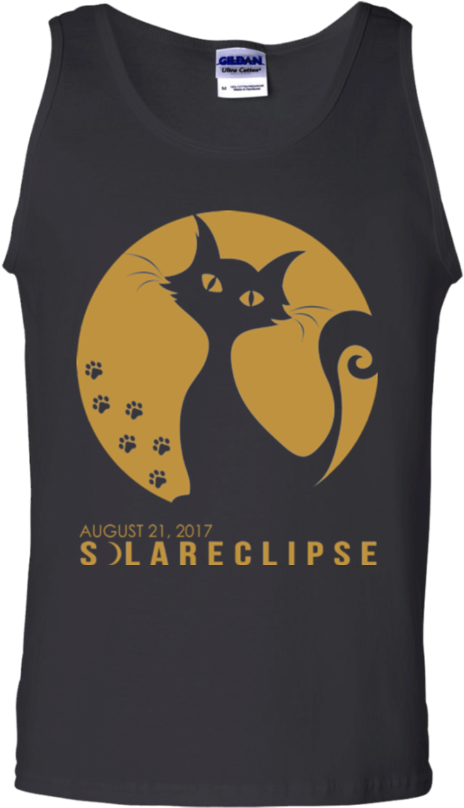 Solar Eclipse Cat Tank Top2017