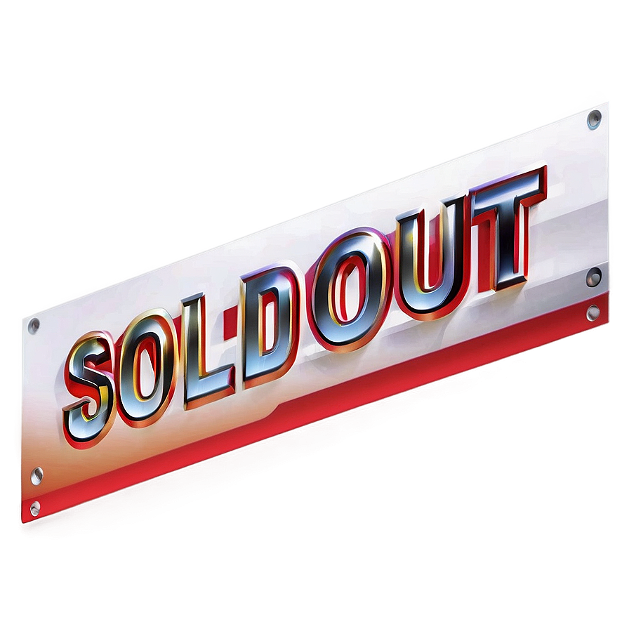 Sold Out Banner Png 16