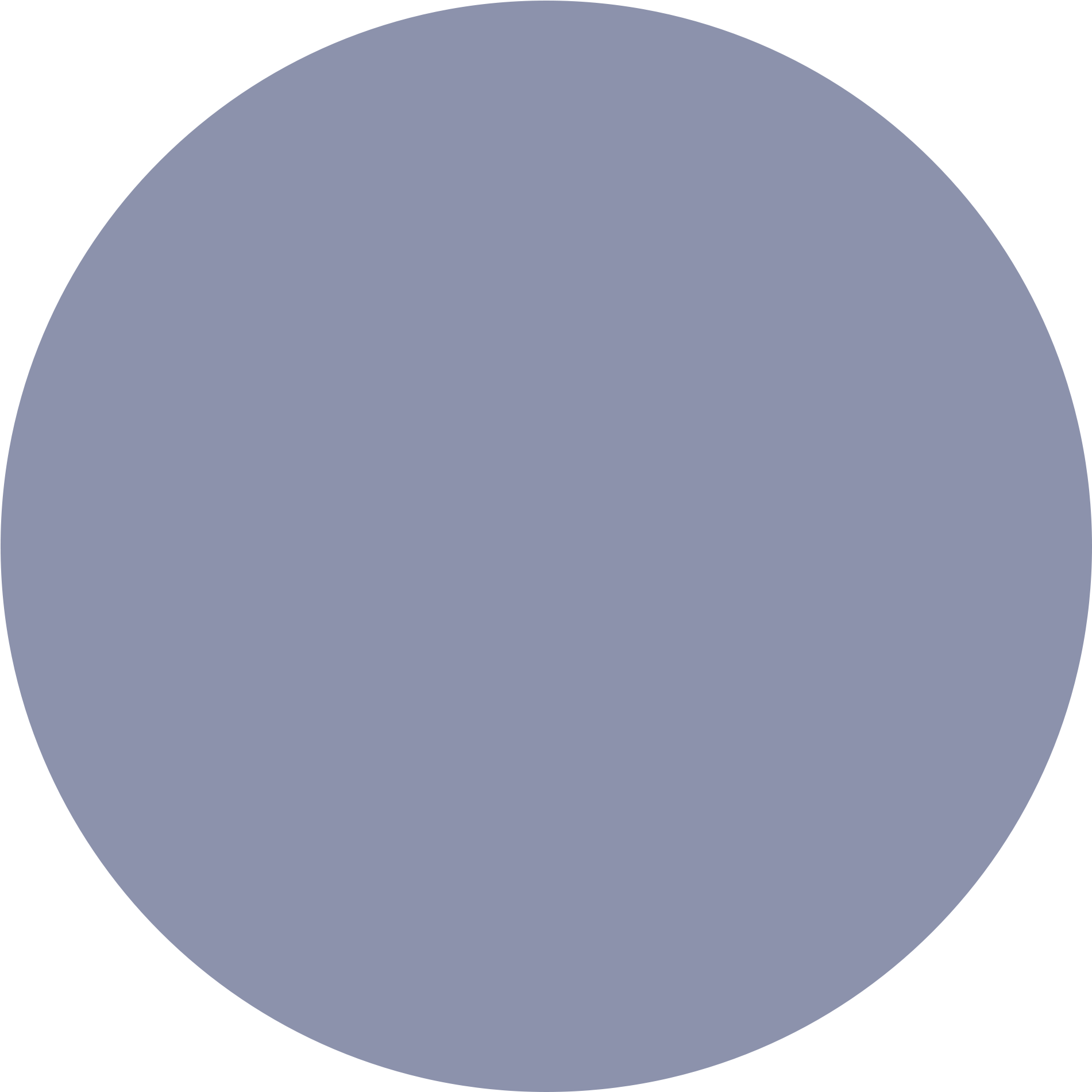 Solid Blue Circle Graphic