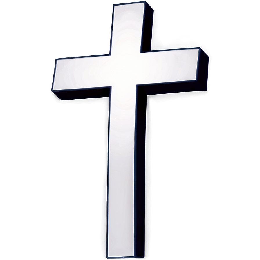 Solid Catholic Cross Presentation Png Juy5