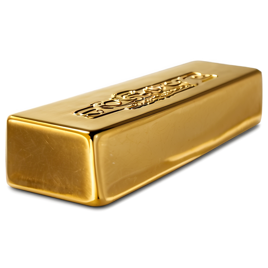 Solid Gold Brick Png Vtg19