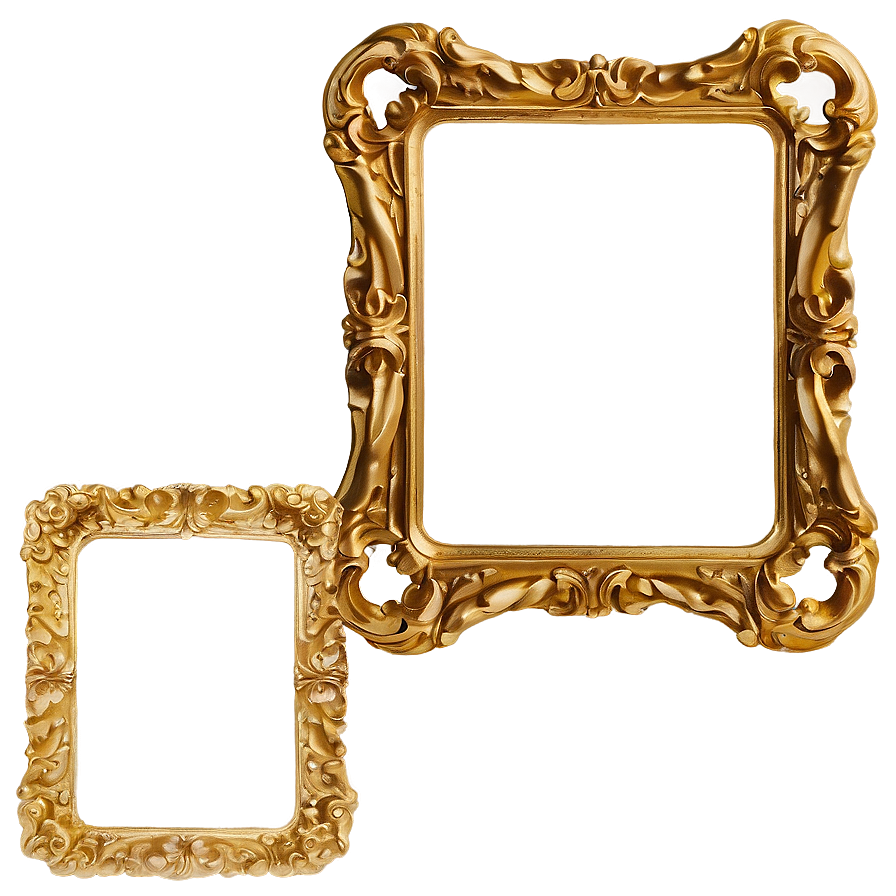 Solid Gold Frame Png 05252024