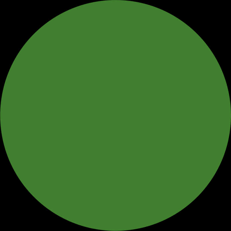 Solid Green Circle Graphic