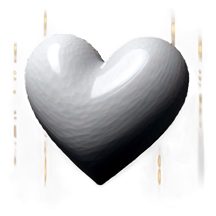 Solid White Heart Png 05232024