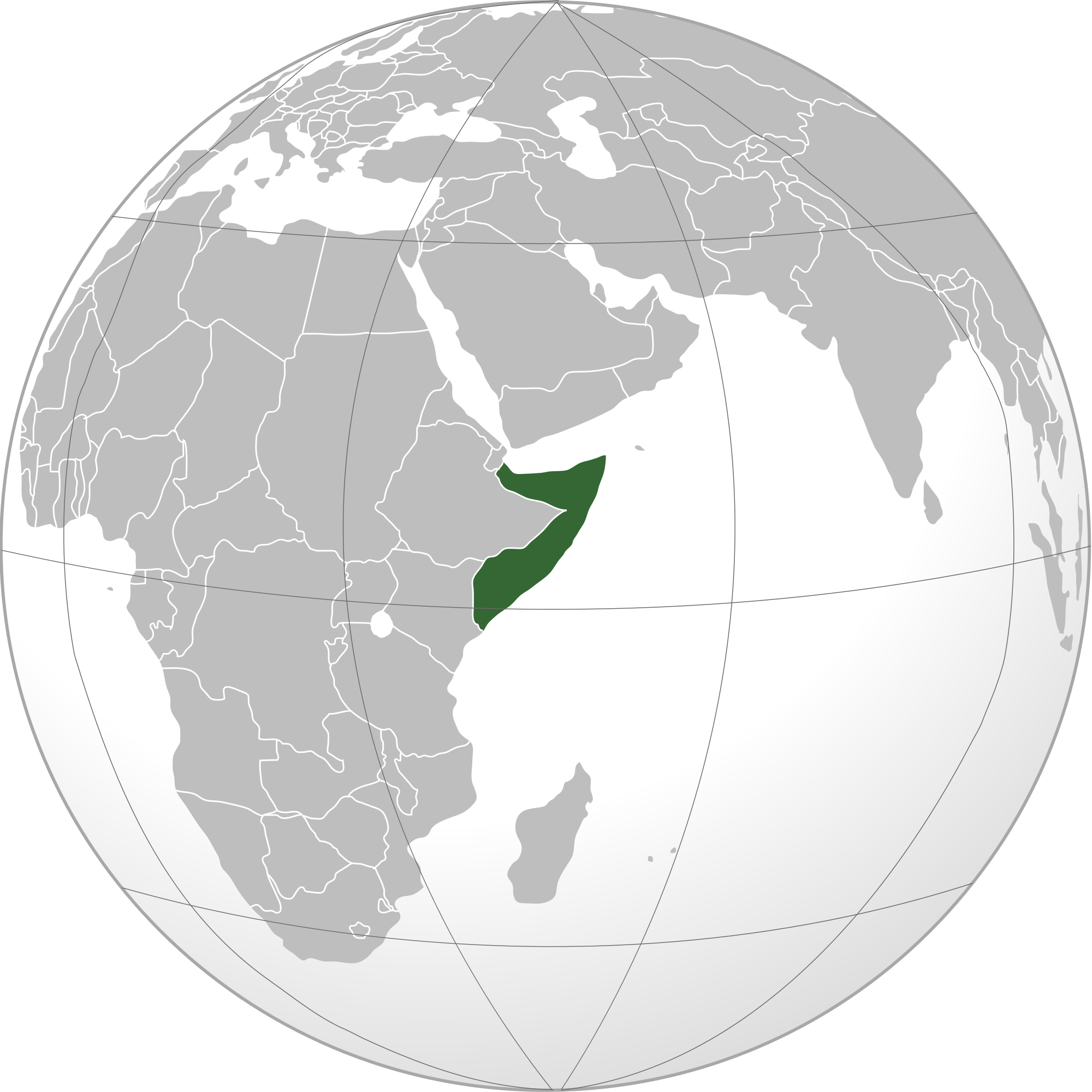 Somaliaon Globe