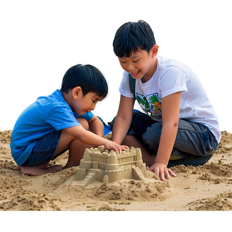 Son Building Sandcastle Png 42