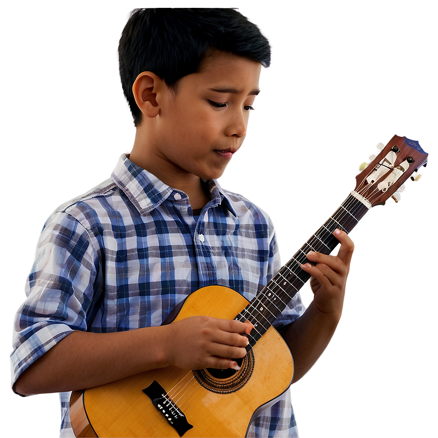 Son Learning Guitar Png 06242024