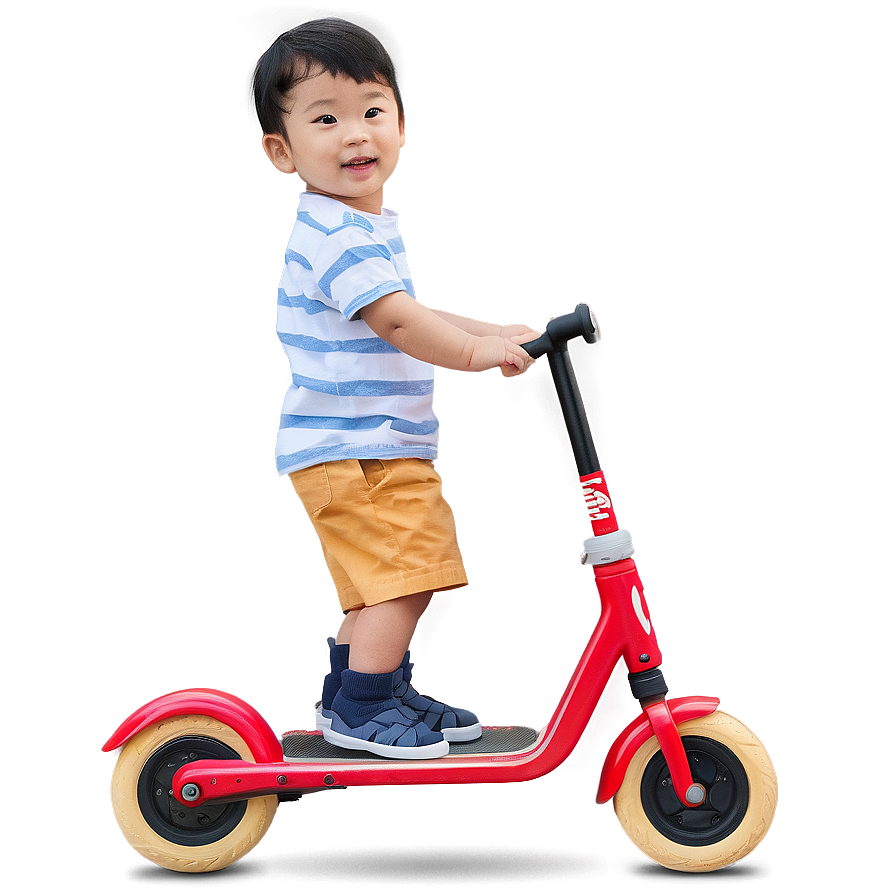 Son Riding Scooter Png Crd92