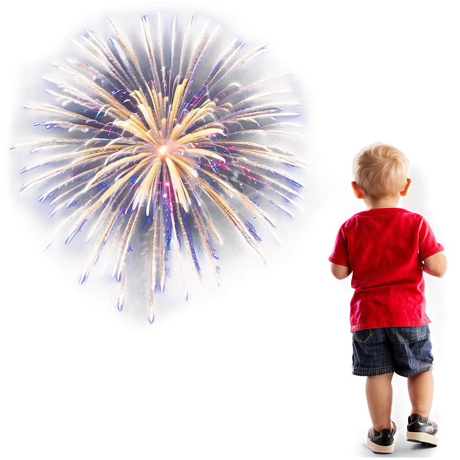 Son Watching Fireworks Png Avm29