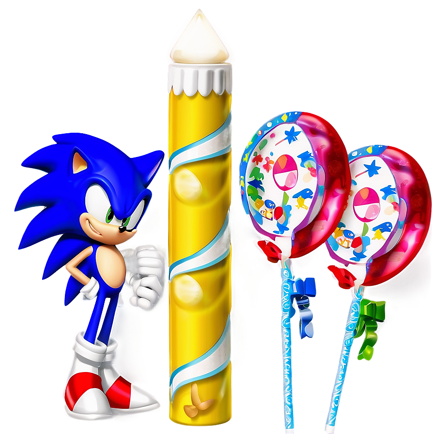 Sonic Birthday Table Setting Png 06132024