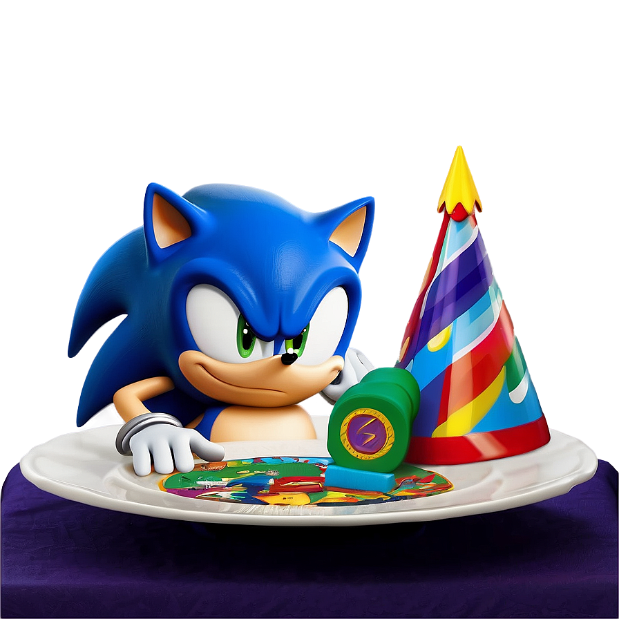 Sonic Birthday Table Setting Png 16