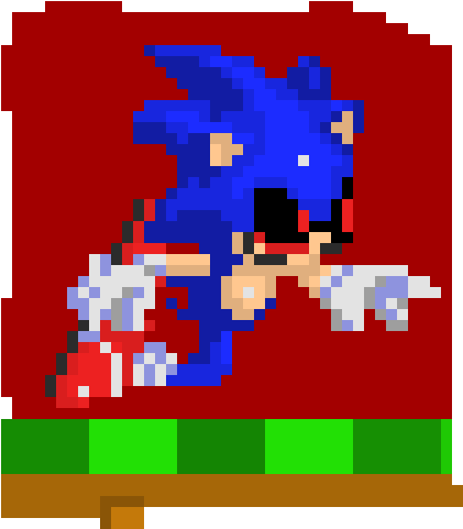 Sonic Exe Pixelated Horror