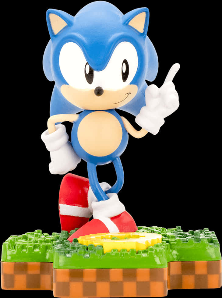 Sonic Figure Pointing Gesture