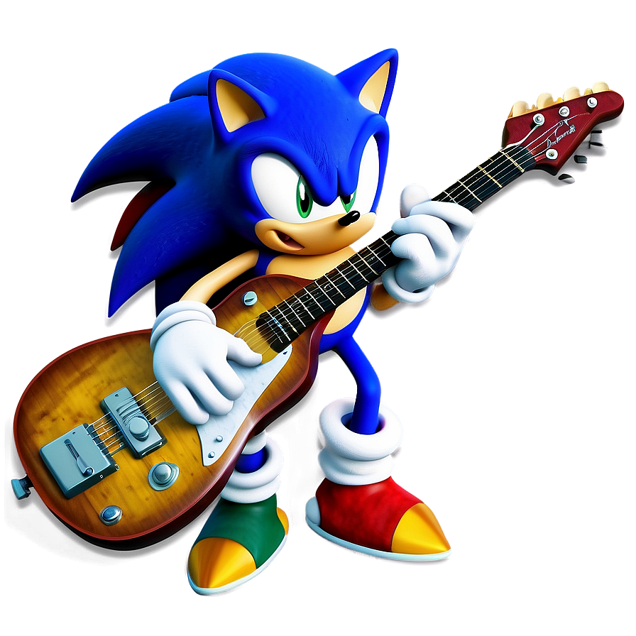 Sonic Guitar Playing Png Gph85