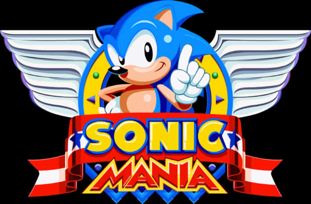 Sonic Mania Logowith Character