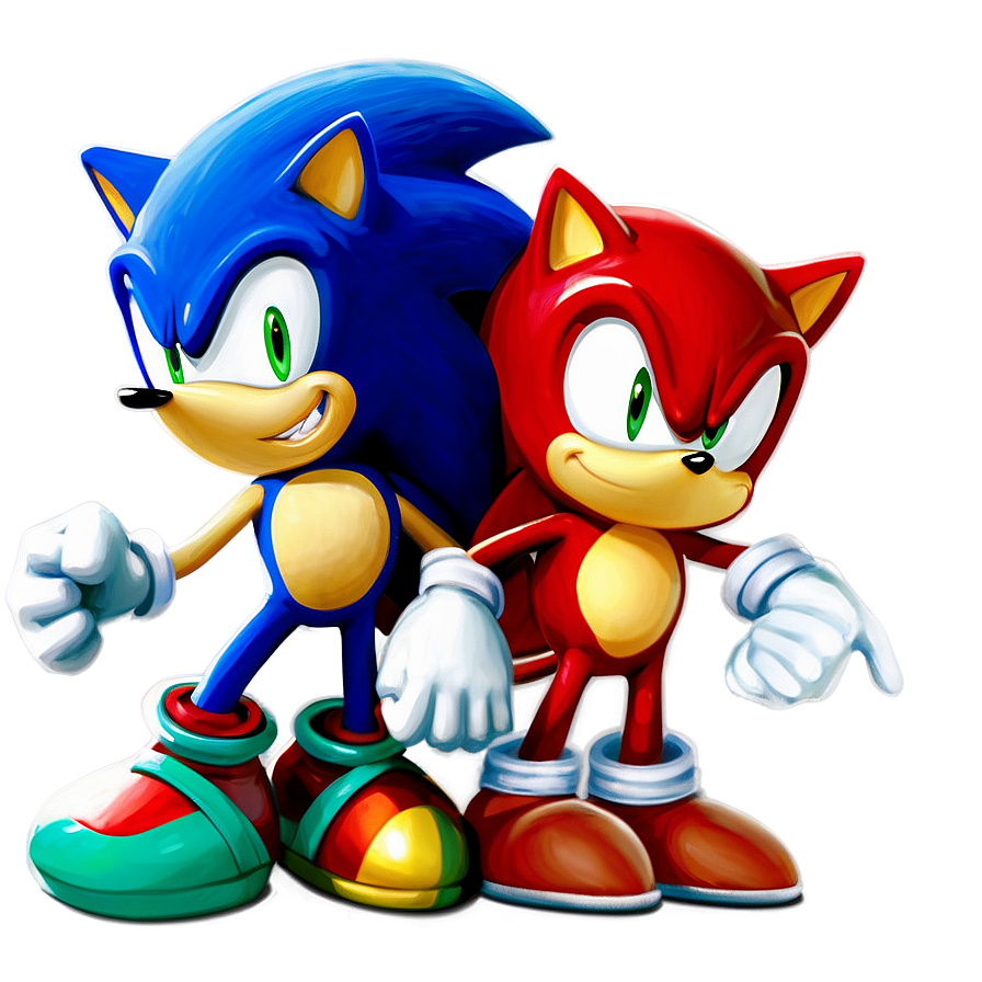 Sonic The Hedgehog And Knuckles Png Ijt43