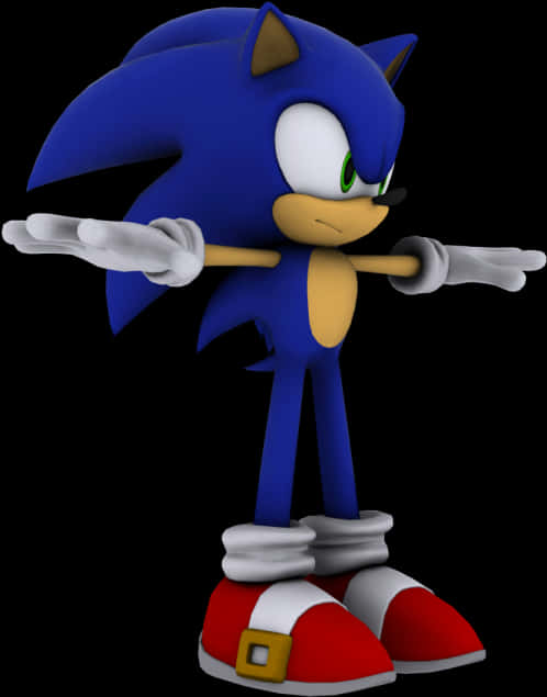 Sonic The Hedgehog Standing Pose