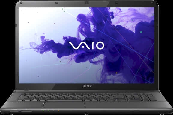 Sony V A I O Laptop Purple Smoke Background