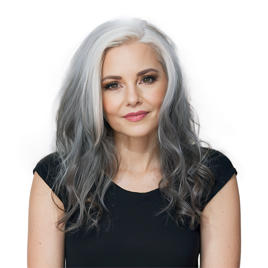 Sophisticated Grey Hair Png Udg