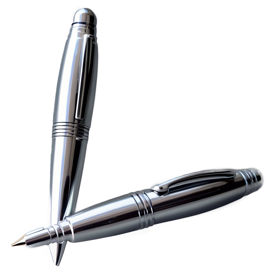 Sophisticated Silver Pen Png Dsg64
